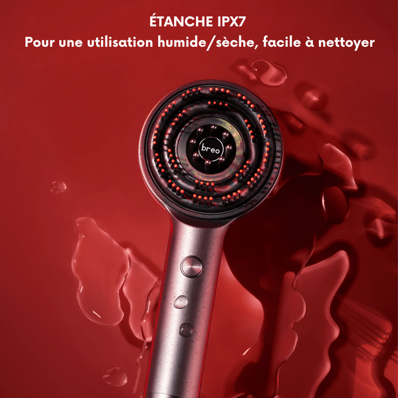 Brosse de massage pour cuir chevelu Breo S3