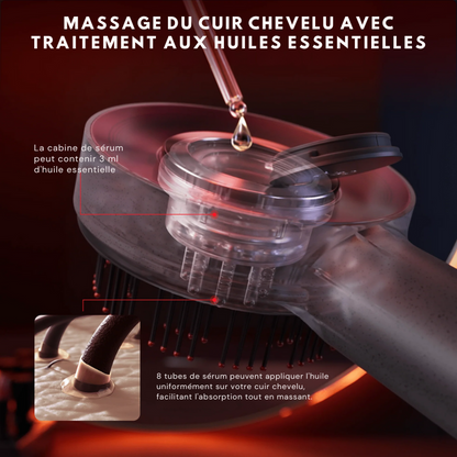 Brosse de massage pour cuir chevelu Breo S3